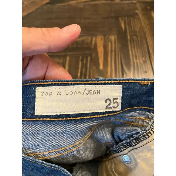 Ray Bone Women's 25 Denim Blue Jean Shorts Summer Distressed Costal Cowgirl Core - Picture 2 of 10